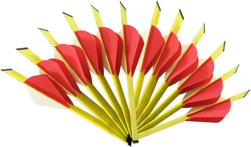 LEANPRO Store 12-Pack Shrink Fletch with 2 Inch Vanes, Stretch Arrow Wraps Universal Fit for Arrows and Bolts, DIY Archery Fletching Tool - Image 2